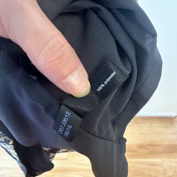 The Limited Womens Petite Floral Brown Leaf Pattern Sleeveless Dress Size 6 - Picture 8 of 10